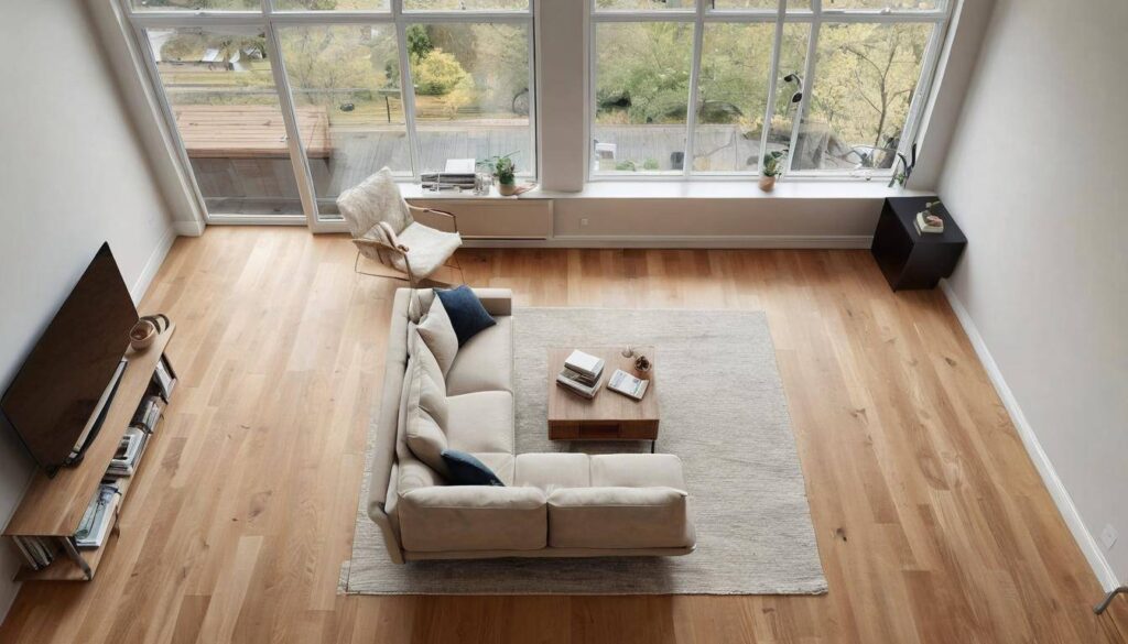 Cozy minimalistic living room