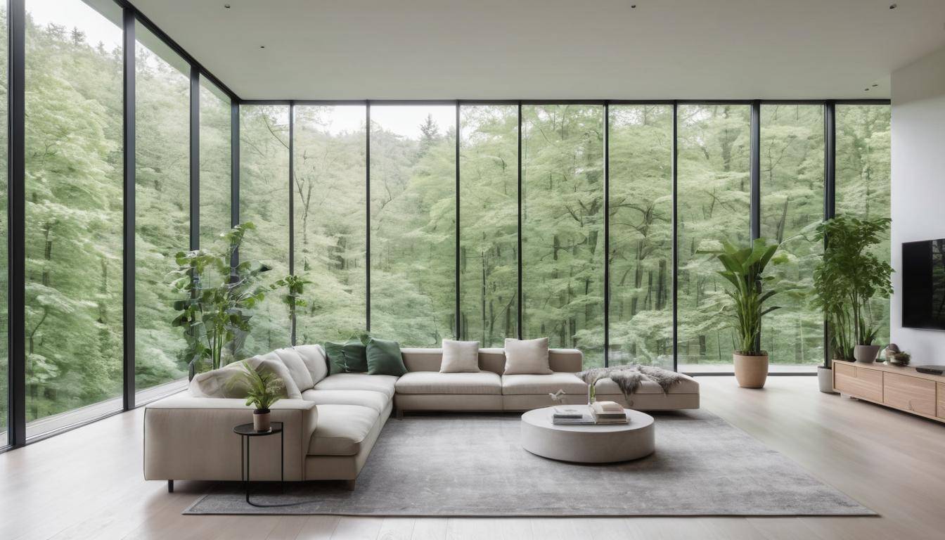 Minimalist forest view