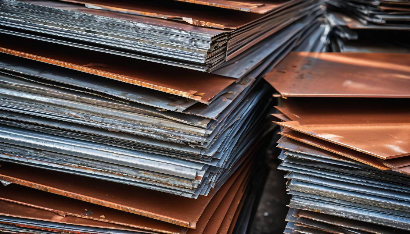 Sustainable Building Materials The Eco-Friendly Choice for Green Construction 3 Stacked recycled metals